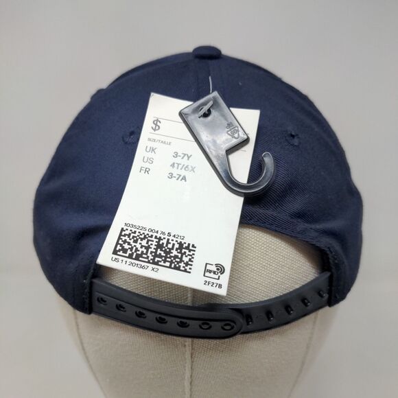 H&M Boy's Snapback Hat Blue Size 4T/6X Blank 100% Cotton W/Tags - Picture 5 of 8